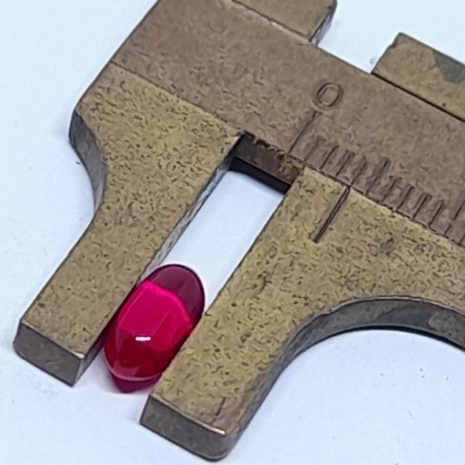 Batu merah siyem bentuk mustika beras 84