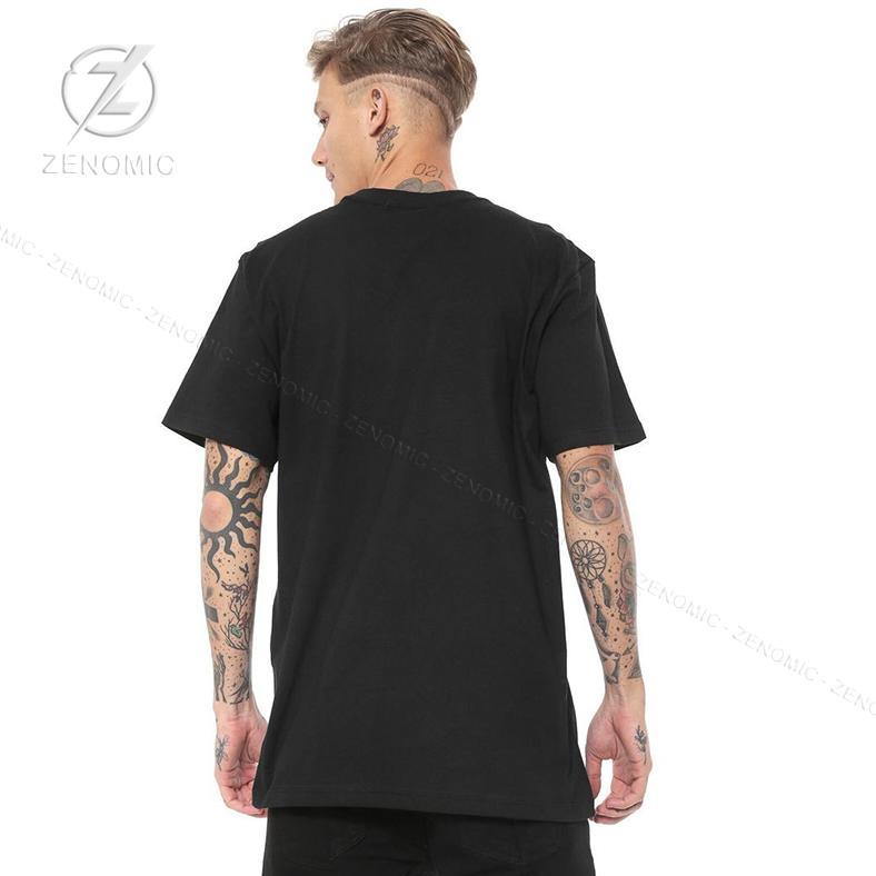 HOT SALE Kaos Pria Pocket Keren Distro Zenomic Hypebeast Korea Style Dance Hip Hop Black & White