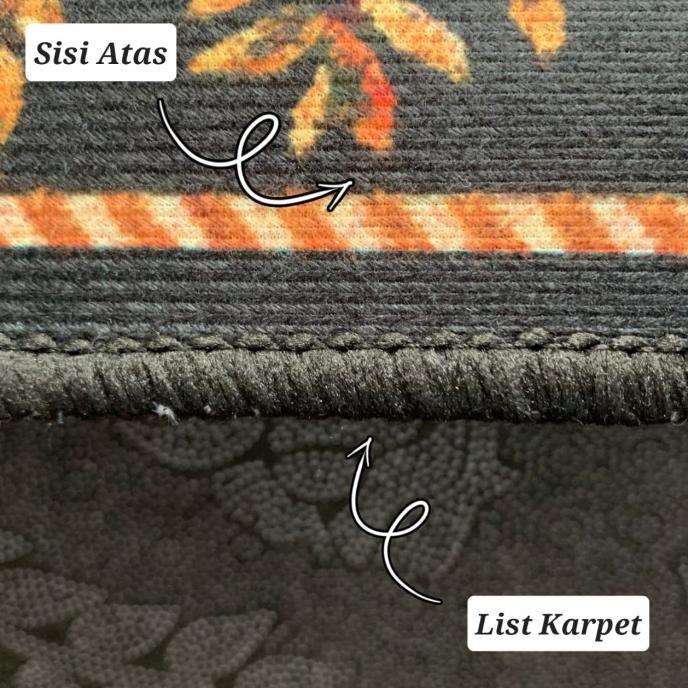 Karpet Lantai Style Eropa Import Polyester Lembut Tebal Size 100x150 Cm | Ambal Meja Ruang Tamu Kama