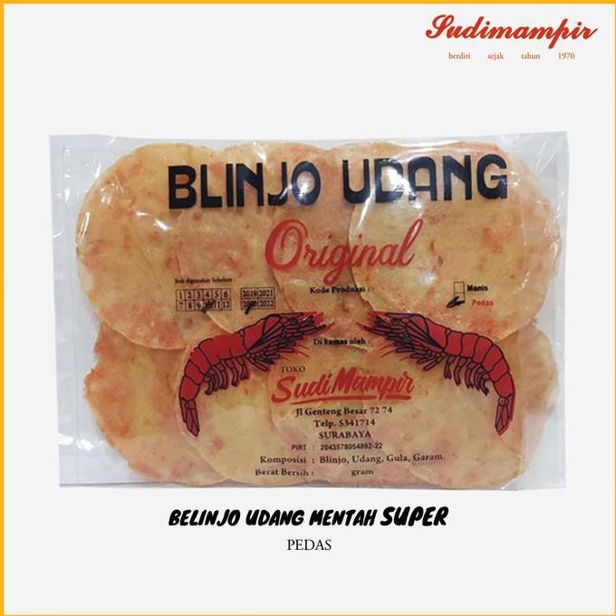 (Allthebest) Emping Belinjo/Blinjo Udang Mentah Sudi Mampir | Oleh Oleh Surabaya