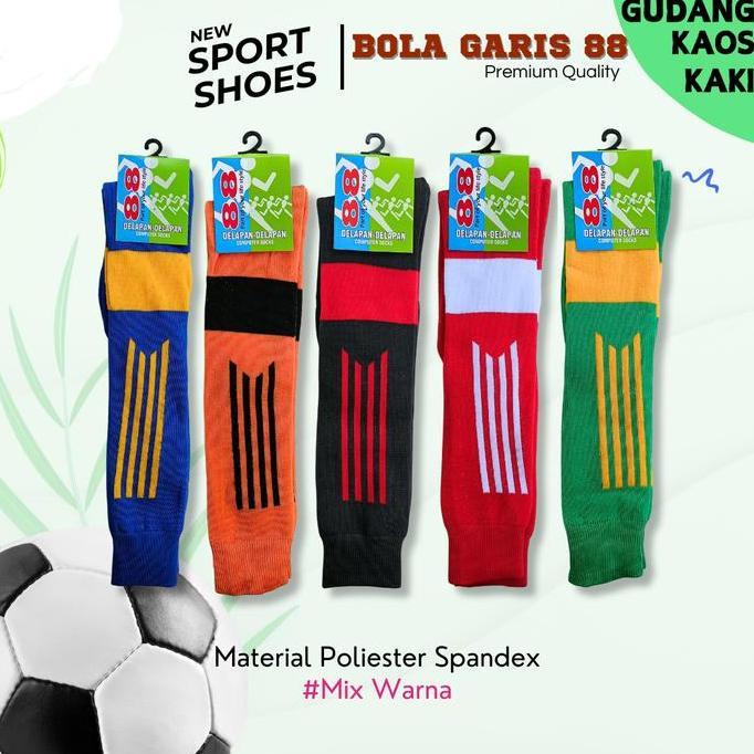 donymaulana513 - 1 LUSIN 6 PASANG kaos kaki sepak bola/kaos kaki futsal /kaos kaki bola panjang selu