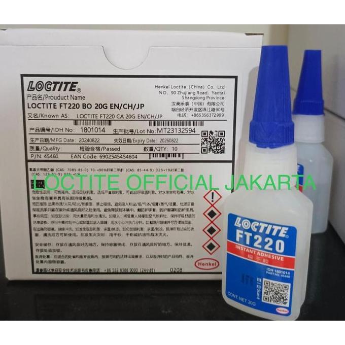 Backwill- Loctite Lem Ft220 Ft 220 Lem Sepatu Loctite Ft-220 Instant Adhesive 20G Lem Super Kuat
