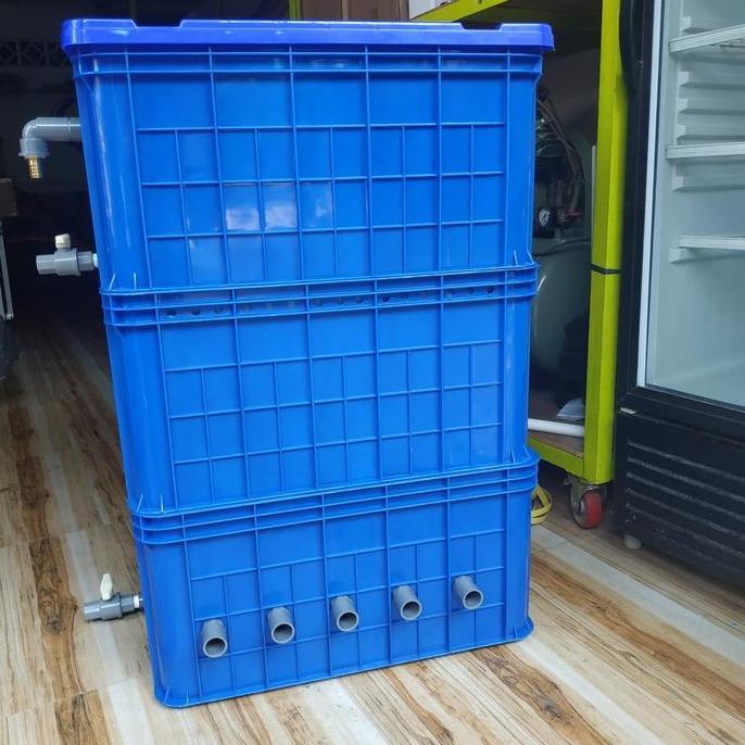 ready Filter Kolam Jumbo. Filter koi besar. Trickle filter isi media. Gojek