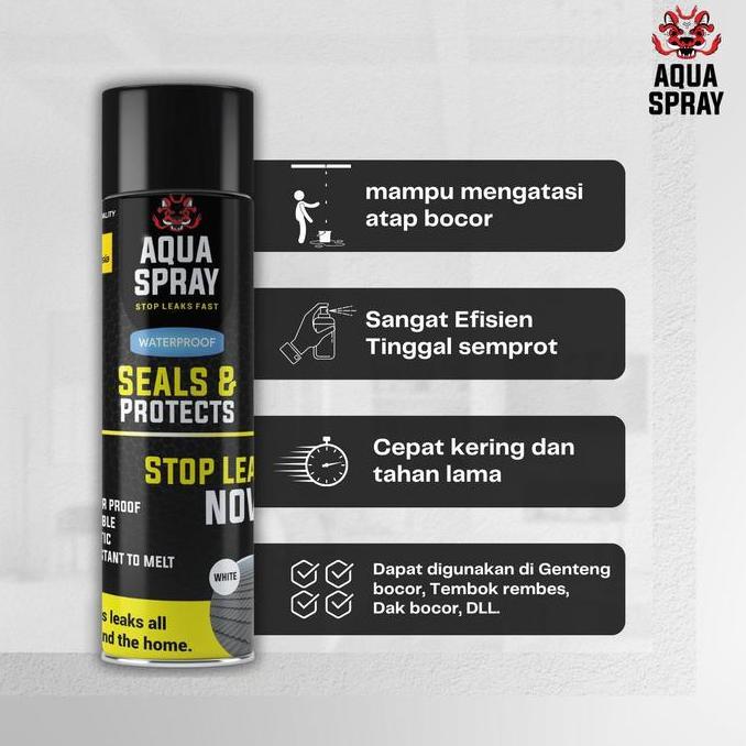 Backwill- Aqua Spray - Penambal Kebocoran - Anti Bocor 500Ml