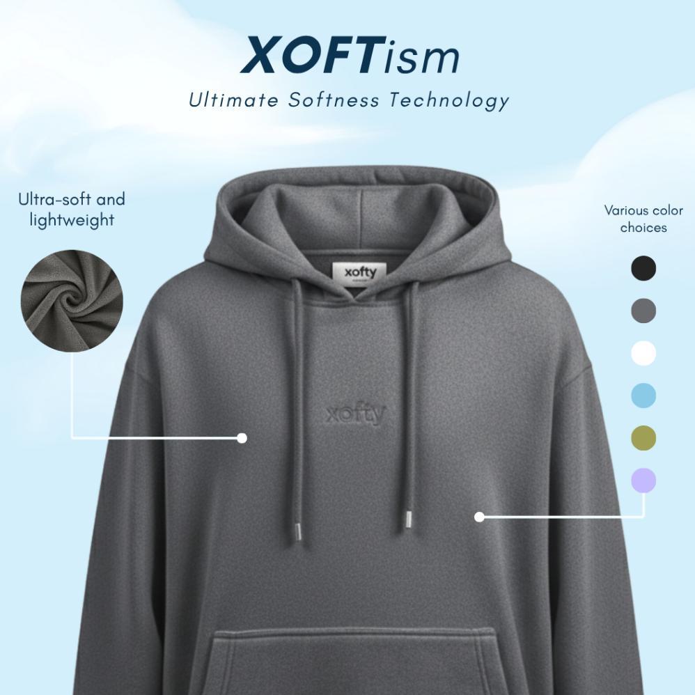 XOFTY Valtari Grey Hoodie - Hoodie Unisex untuk Daily Wear, Hangout & Aktivitas Harian | Xoftism 210