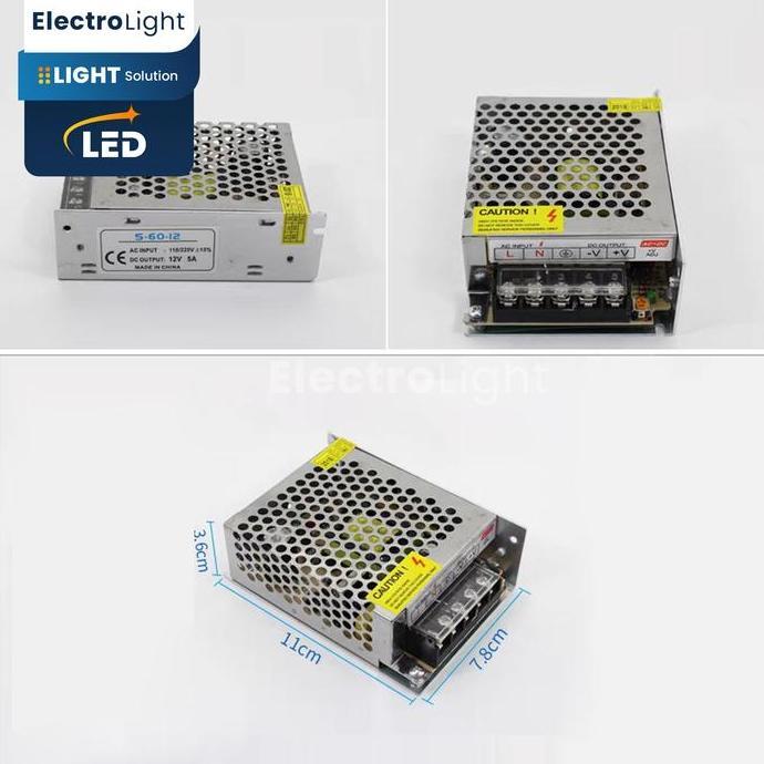 Whynot- Trafo Adaptor Power Suply 12V 3A 5A 10A 20A 30A Untuk Lampu Strip Led