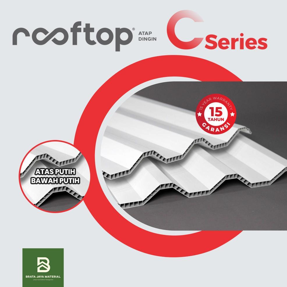 Atap uPVC Rooftop C Series C-Series 6 Meter FREE ONGKIR Rumah Gedung Ruko Alderon Rooftuff Halodeck 