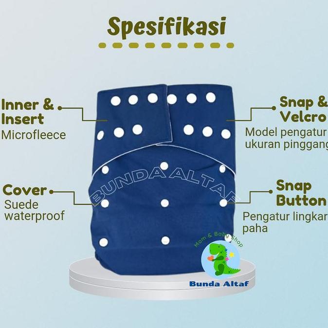 Medclean- Clodi Lansia / Popok Kain Dewasa Bisa Dicuci Snap Dan Perekat [ Bunda Altaf ] Orang Tua