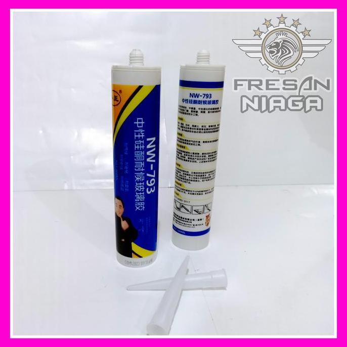 Backwill- Lem Kaca Lem Alumunium Lem Beton Lem Sealant Lem Silikon Neutral Silicone Sealant Cartridg