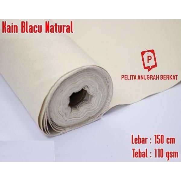 Kapanpun- Kain Blacu Natural Premium Tebal Roll Meteran /Kain Tas Belacu Kanvas