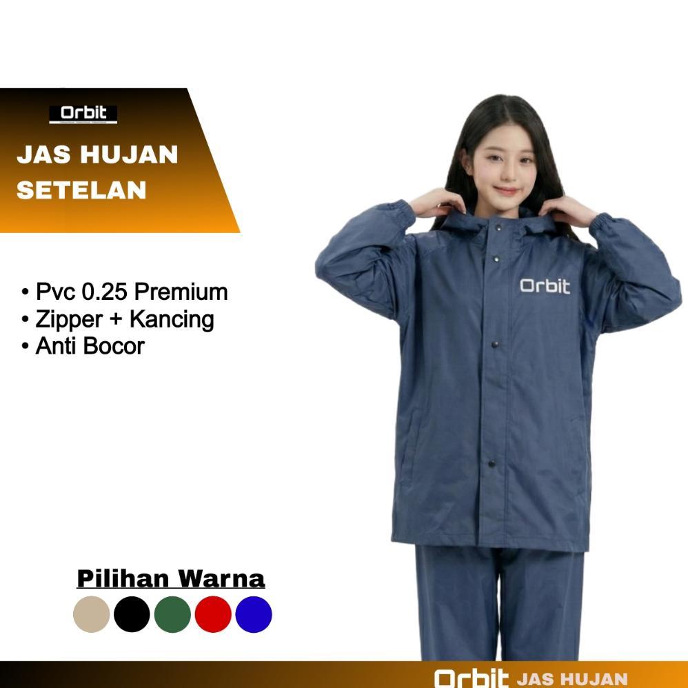 PREMIUM JAS HUJAN MANTEL HUJAN PRIA WANITA BAHAN PVC PREMIUM TEBAL DAN KUAT
