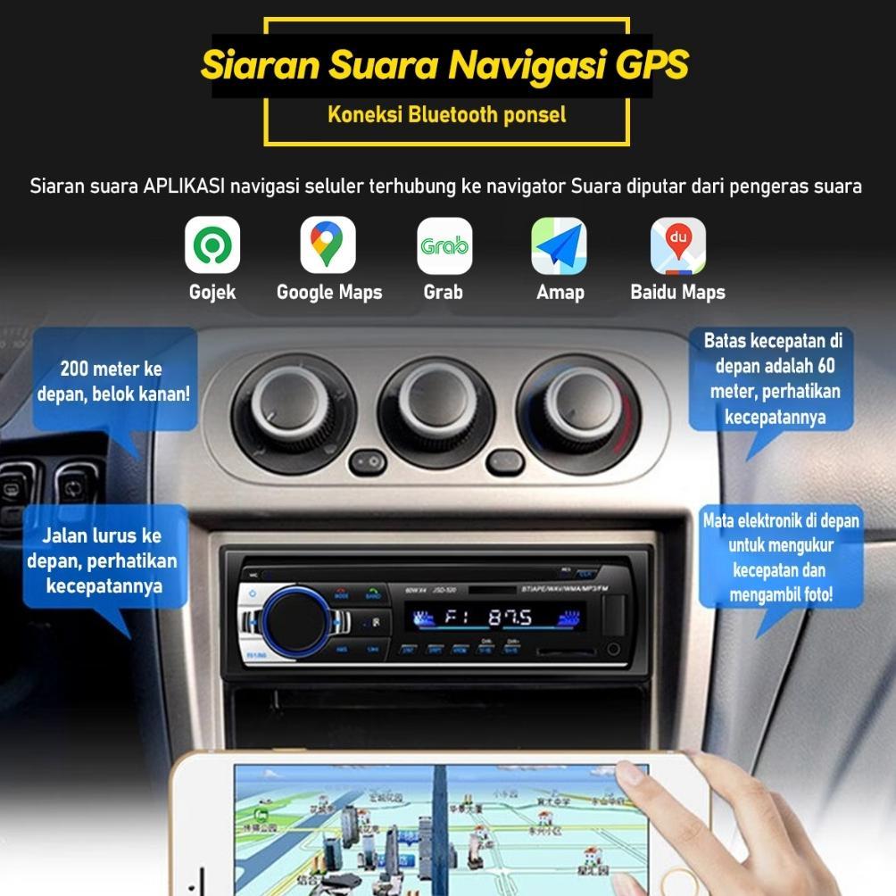 (Stok Siap)Tape Mobil Ori Singe Din Head Unit Tape Audio Radio Mobil Multifungsi Bluetooth Usb Mp3 F