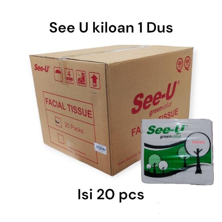 [RDY] Tisu See-U Facial 650 gram 1dus ( isi 20 )
