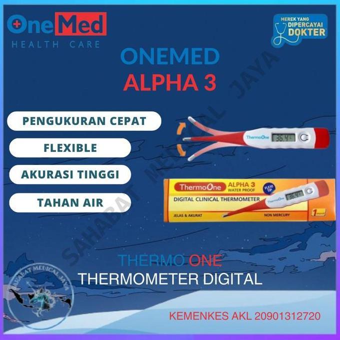 Medkit- Termometer Digital Onemed/ Termometer Digital Alpha 3/ Fleksibel
