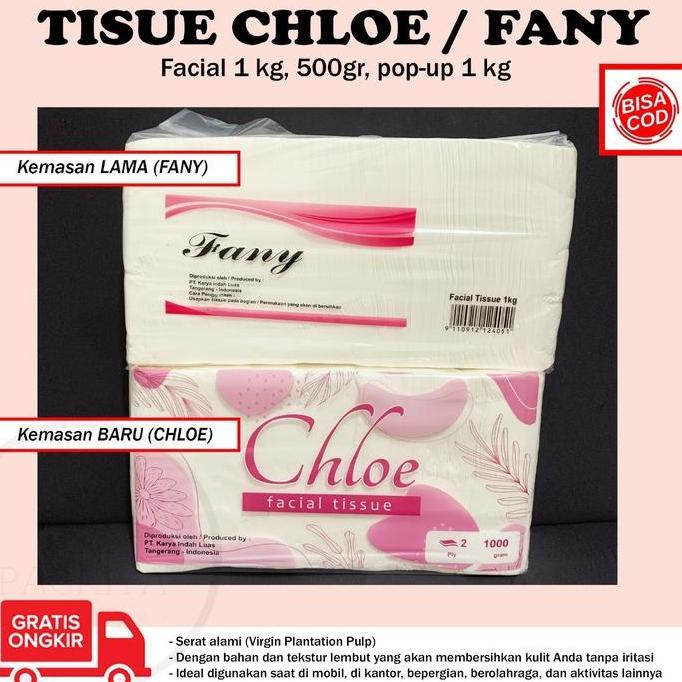 Saveyou- Tisu Facial Fanny 1000 Gram Tissue Murah Tissu Wajah Muka Lembut 1 Kg