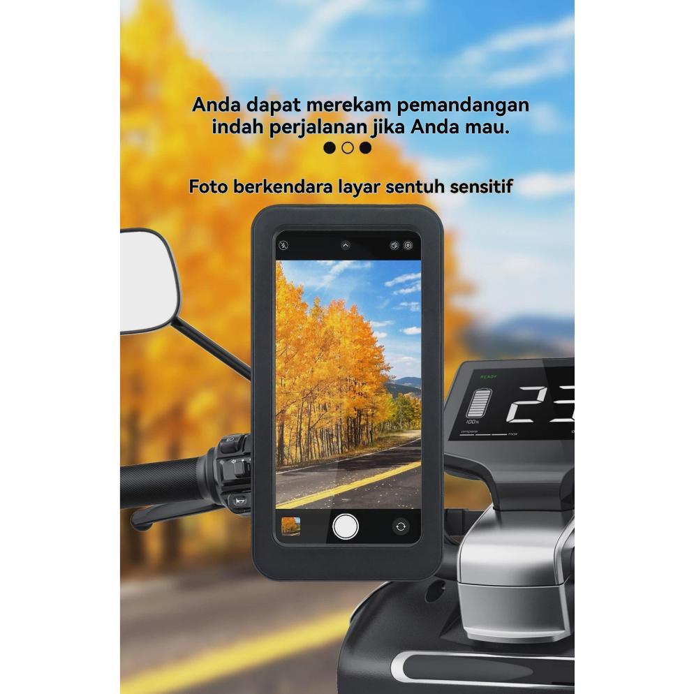 Favorit Holder Hp Motor Rotasi 360 Waterproof Anti Air Stand Hp Motor Stand Holder Hp Di Motor