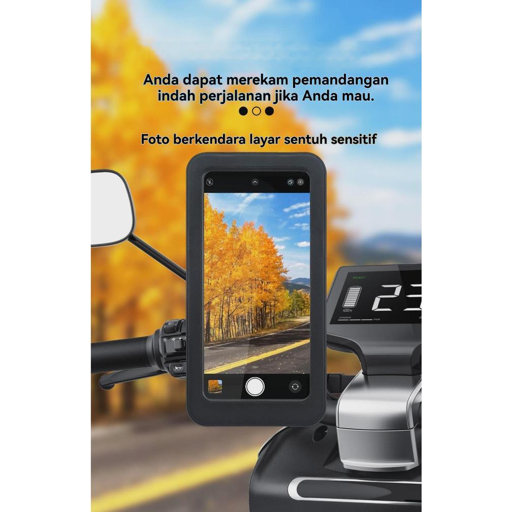 Terbaru Holder Hp Motor Waterproof Anti Air Stand Hp Motor Rotasi 360 Stand Holder Hp Di Motor