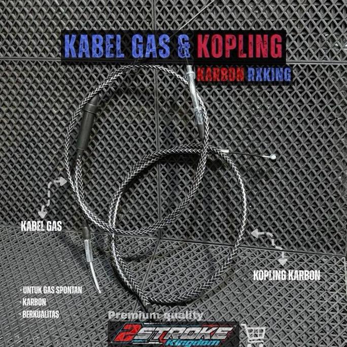 KABEL GAS/KOPLING CARBON TALI KOPLING/TALI GAS RX KING UNTUK GAS SPONTAN TERMURAH