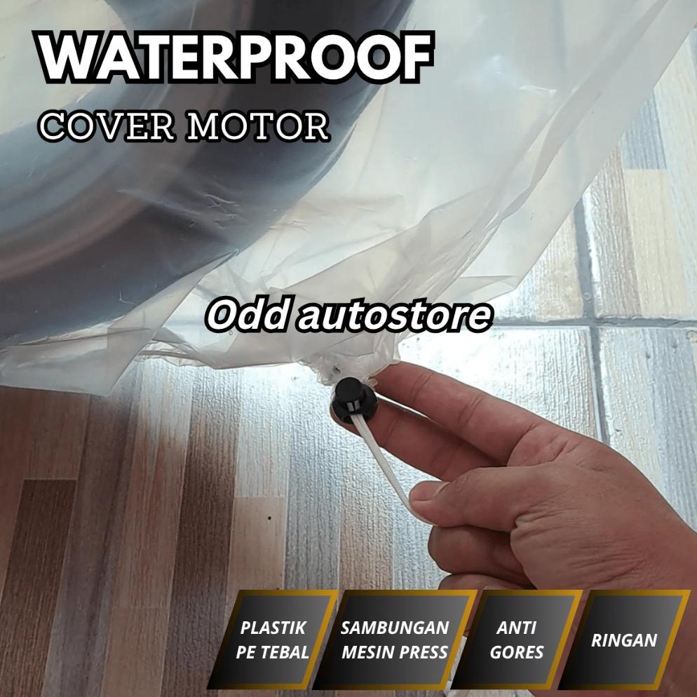 PREMIUM Sarung motor transparan / cover motor transparan waterproof