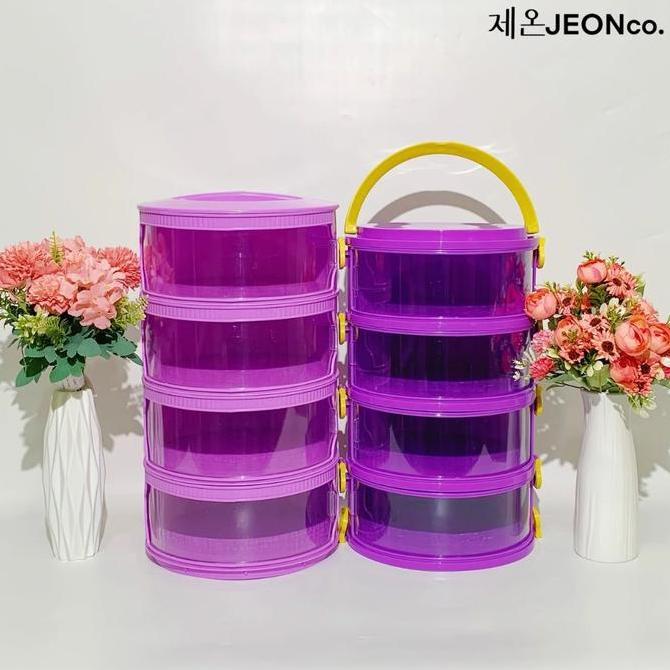 _dandirst - [cod] tudung saji 4 susun lebih tebal food grade cover multilayer tempat penyimpanan mak
