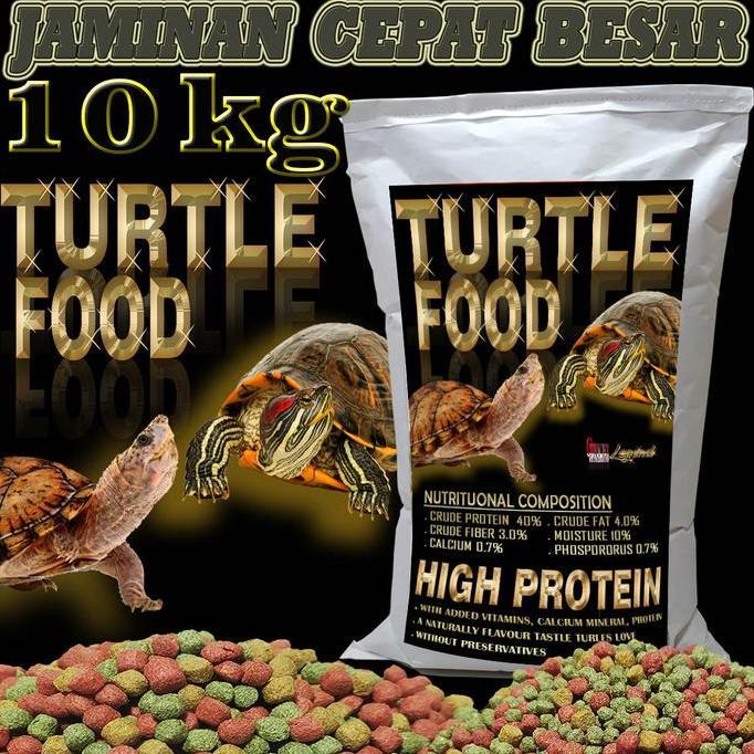 TERMURAH - 10KG MAKANAN TURTLE FOOD KURA-KURA AIR BRAZIL RES CST AST MONBI AMBON DAMER PELET KARUNGA