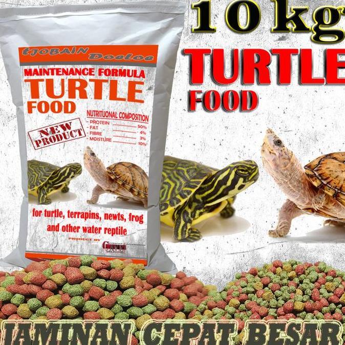 TERMURAH - 10KG MAKANAN KURA KURA AIR BRAZIL RES CST AMBON PIPUT RAZOR BRASIL DAMER DADA MERAH TERRA