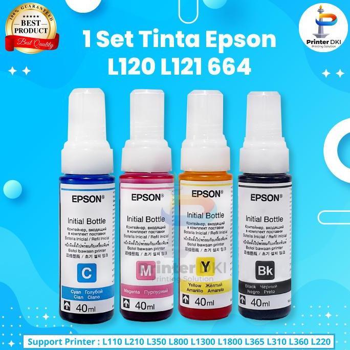 Tinta Printer Epson L120 664 T6641 Original 100% Loosepack 1 Set