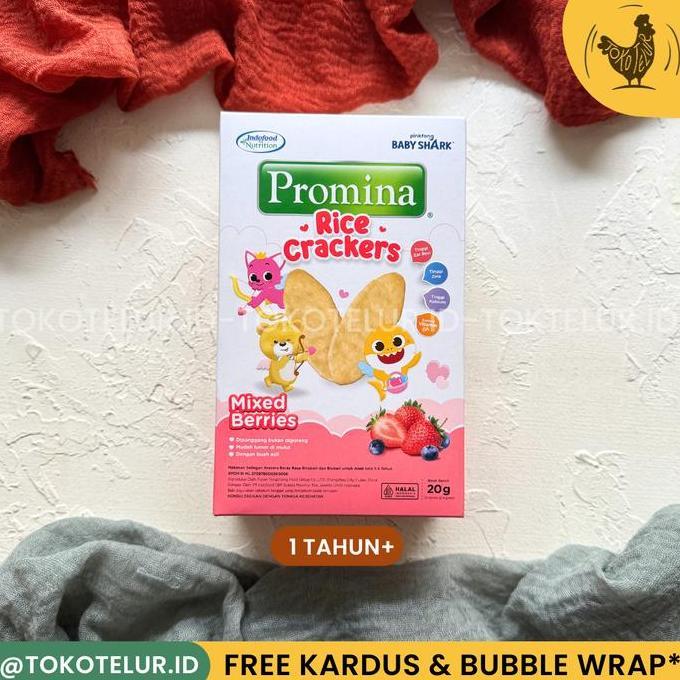 Lansungkirim- Promina - Rice Crackers | Biskuit Bayi Cemilan Snack Bayi (1 Tahun+)