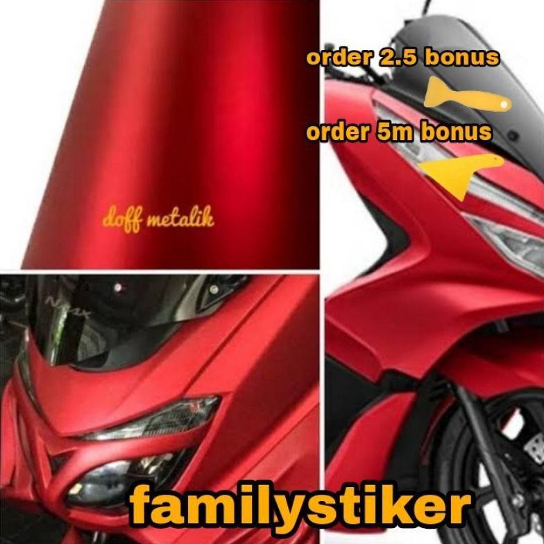 ORIGINAL SKOTLET MOTOR WARNA MERAH DOFF / MERAH CROM / MERAH METALIK STIKER SKOTLET MERAH CROM SEKOT