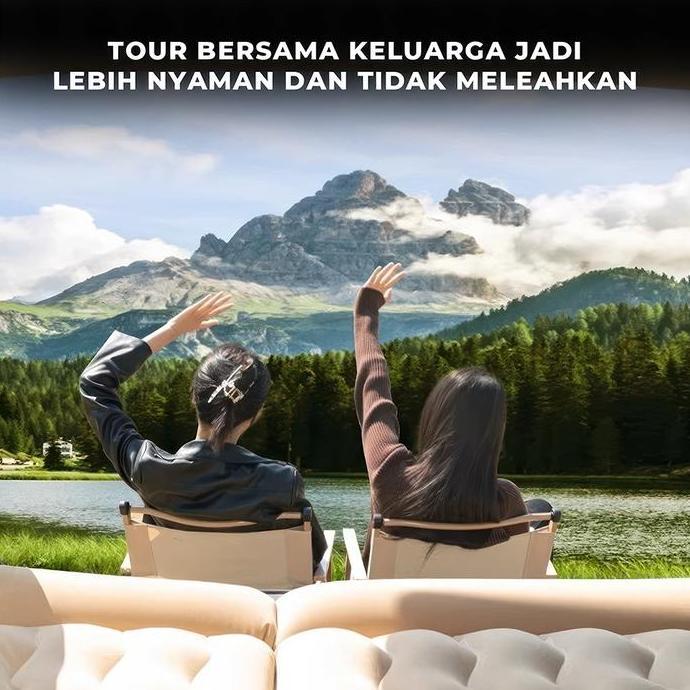 MAZANAC Kasur Angin Mobil Kasur Portable Kasur Lipat Mobil Kasur Mobil Waterproof Kasur Pompa Angin