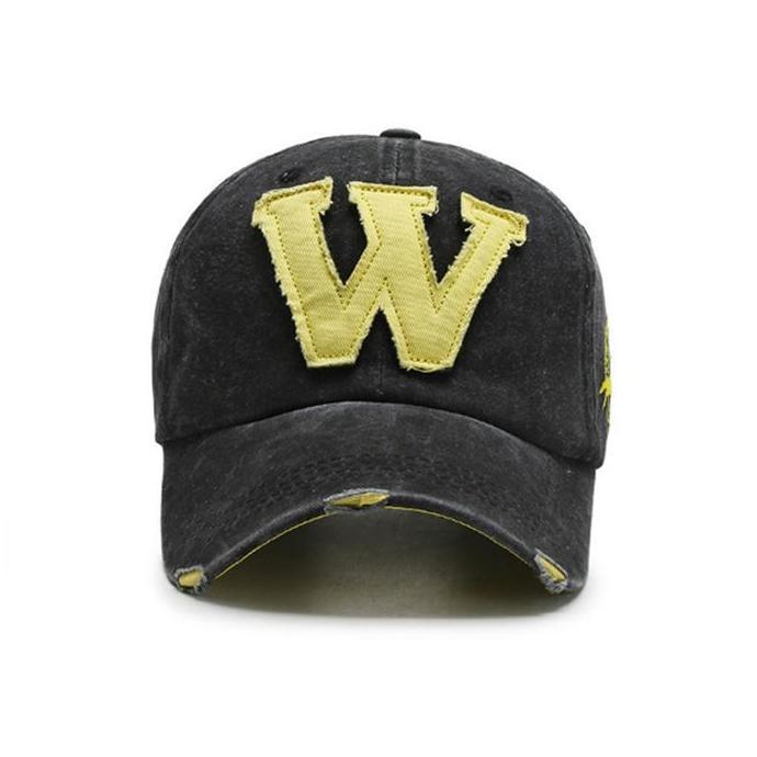 DE3 - Caramel - Topi Baseball Distro Pria Wanita Big Logo W Outfit Trendy Ootd Cowok Cewek Keren