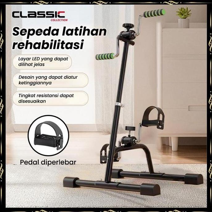 PILOPY Sepeda Statis-Alat/ Terapi Stroke Kaki Dan Tangan Olahraga Gym Fitness/ Terapi Kaki dan Tanga