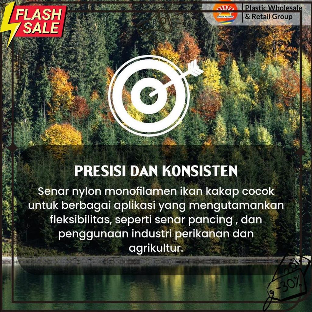 Senar Cap Ikan Kakap  Ukuran 4000 (130)  Per Roll /Tali Senar Pancing / Senar Layangan Termurah