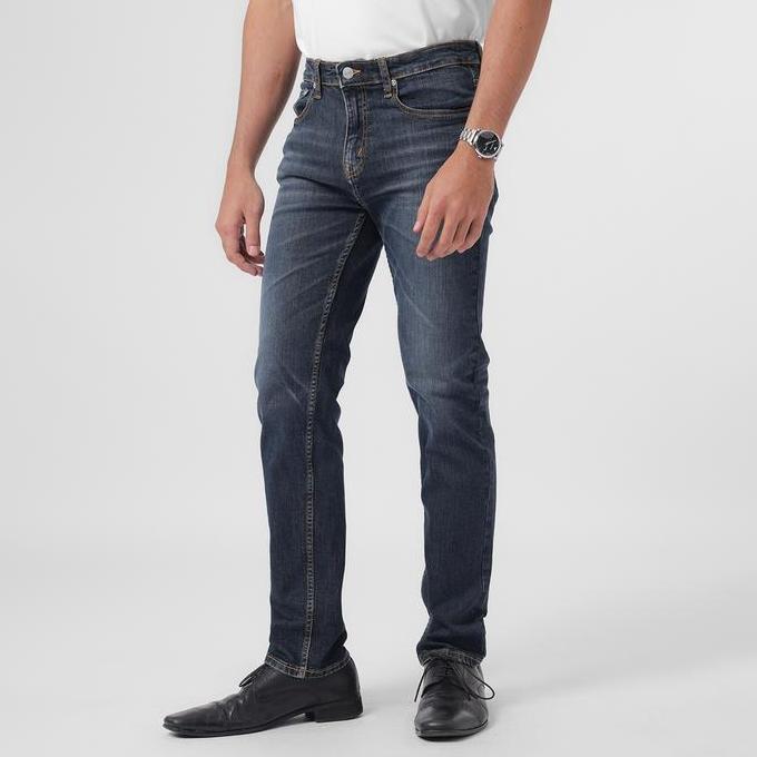EDWIN JEANS - Celana Panjang Denim Pria Slim Fit Stretch Handcrafted Jeans 802 OLD FANGLE Collection