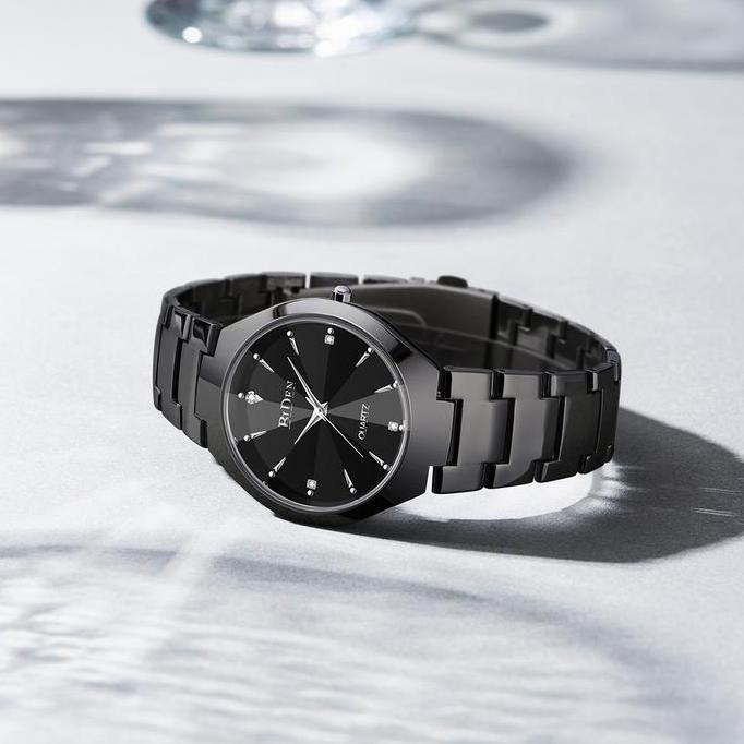 BIDEN jam tangan pria BIDEN Bisnis Mewah Otomatis Date Anti Air Kuarsa jam tangan cowok