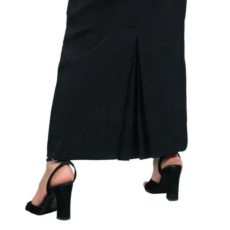 TAMPIL MODIS !! Rok Kerja Wanita Panjang Span Rempel Belakang Rok Hitam Kantor TAMPIL MODIS !!