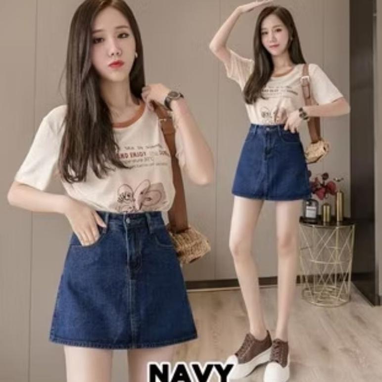 BELI rok pendek jeans wanita // rok pendek jeans korean style // rok pendek jeans // rok pendek jean