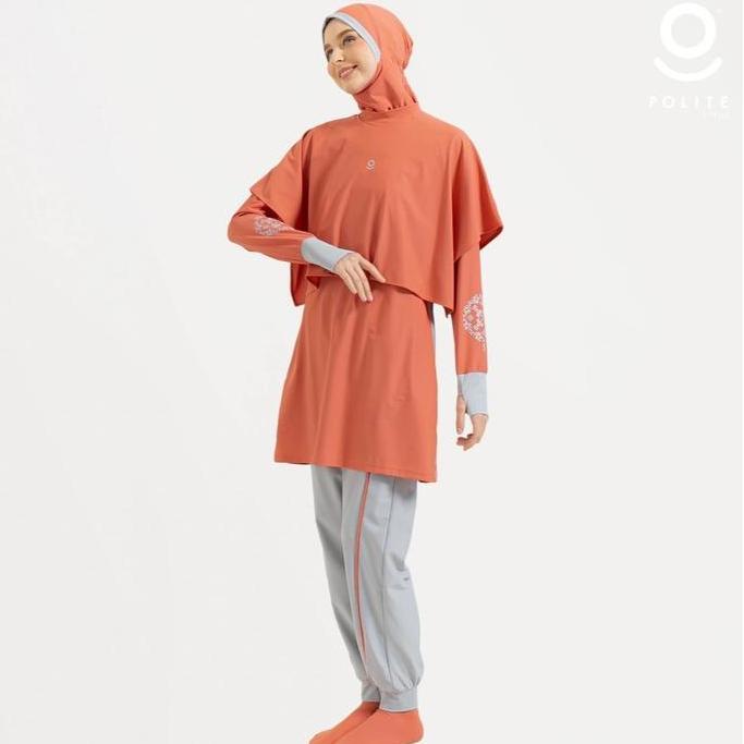 POLITE SWIM Baju Renang Muslimah 5Shark Modest Premium