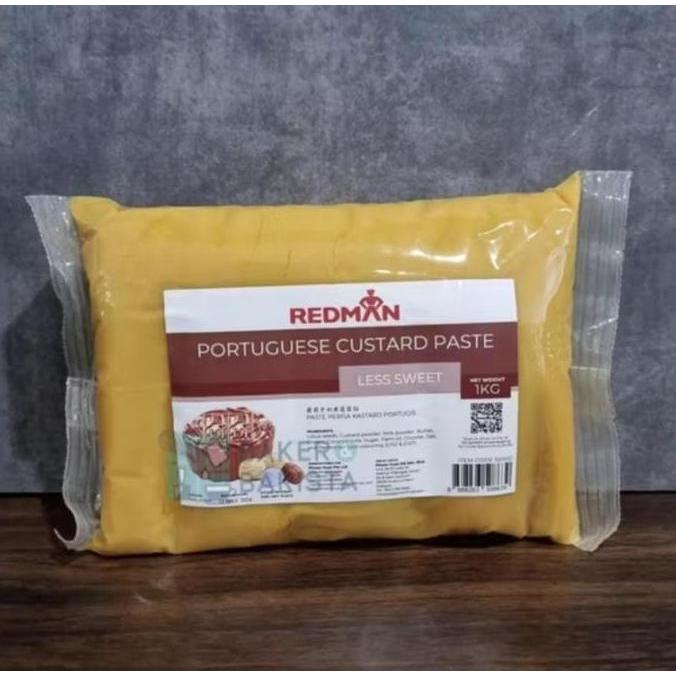 hanya disini] Redman Mooncake Filling Portuguese Custard Less Sweet 1kg Lotus