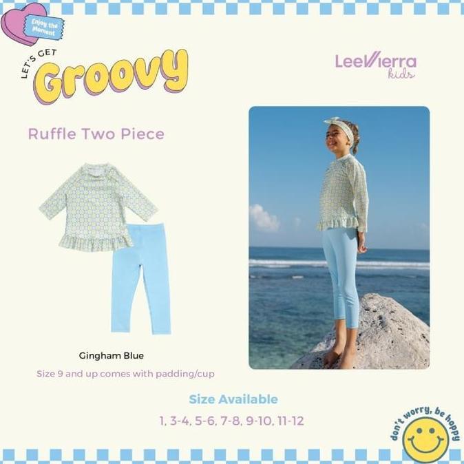 PROMO Let's Get Groovy Girls Ruffles Two Piece, Baju Renang Anak