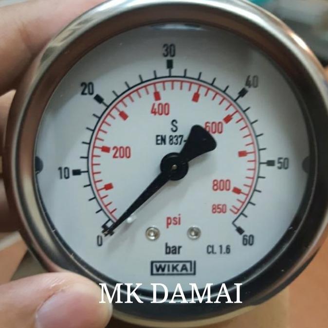 Pressure gauge payung Wika 60bar 2 1/2"inch / Wika Model payung