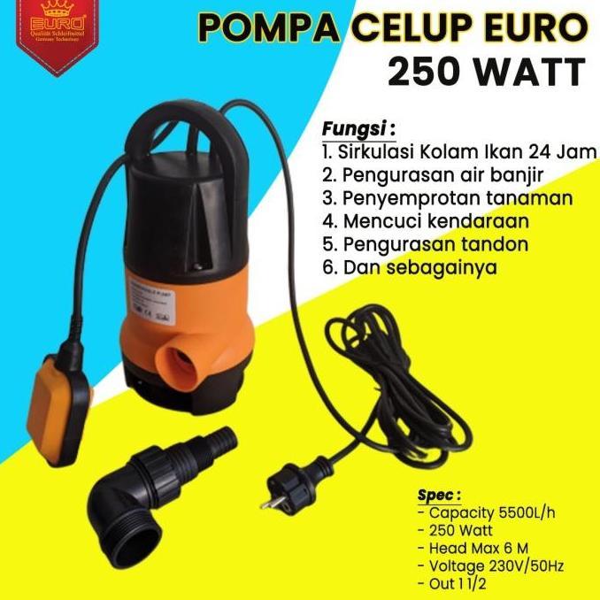 Submersible Pump I Pompa Celup Air Kotor 250 Watt Dijamin Original Termurah