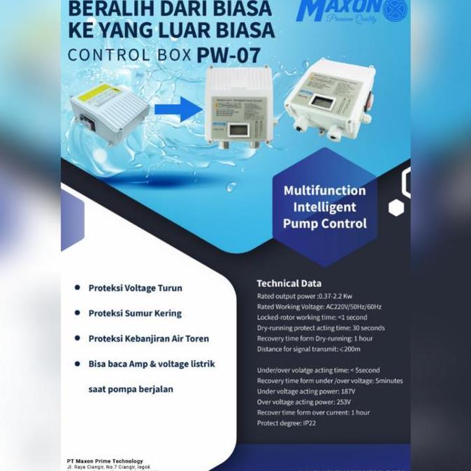 Control box pompa satelit 0.75 MAXON WLC PW 07