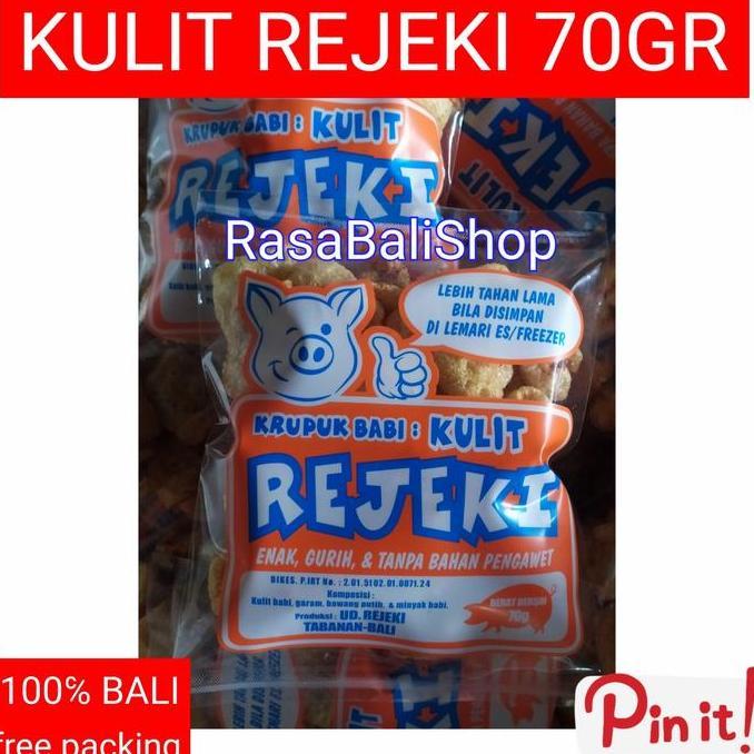 RAMBAK REJEKI 70GR, RAMBAK BABI, RAMBAK KULIT REJEKI, KERUPUK KULIT
