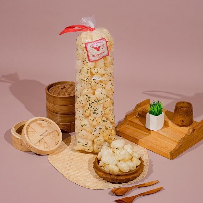 Paket Hemat 3 Ball Krupuk Kulit Sapi Asli Food Cemilan Snack Makanan Kerupuk Murah Pedas Rambak Keri