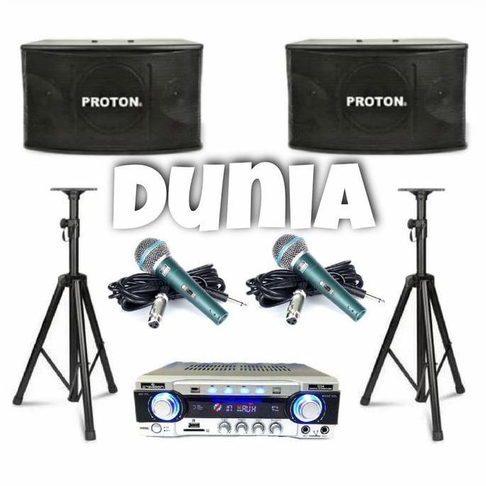 Paket Soundsystem Karaoke Atl - Linkmaster Proton 8 Inch Bluetooth - U Restock