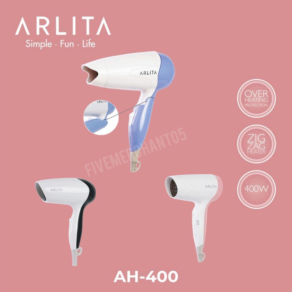 Hair Dryer Kirin Arlita AH 400 Over Heating Protection Pengering Rambut AH-400 Hairdryer AH400 Low W