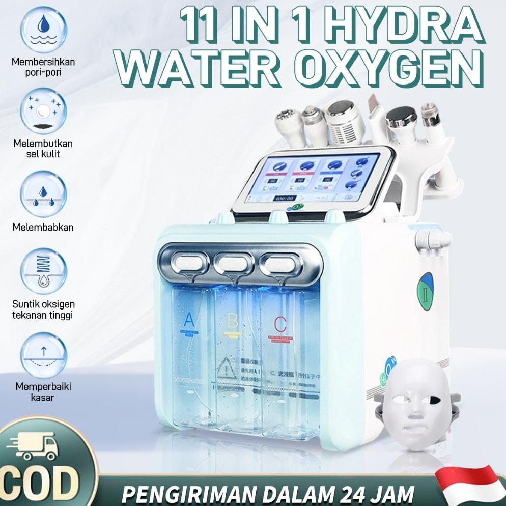 ME 11 in 1 Bubble Hydrogen Oxygen setrika wajah dingin hydra skin scrubber ultrasound rf mask dermab
