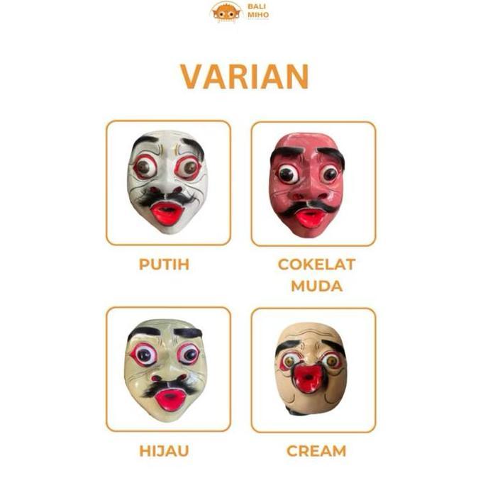 ((((()paling dicari] Topeng Bibir Monyong Bali - Topeng Bali - Topeng Kayu Unik - Souevenir topeng b