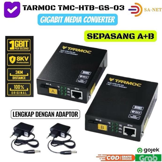 Tarmoc TMC-HTB-GS-03 1FO 1Lan 10/100/1000 Gigabit Media Converter - TARMOC HTB GS 03 AB BUKAN NETLIN